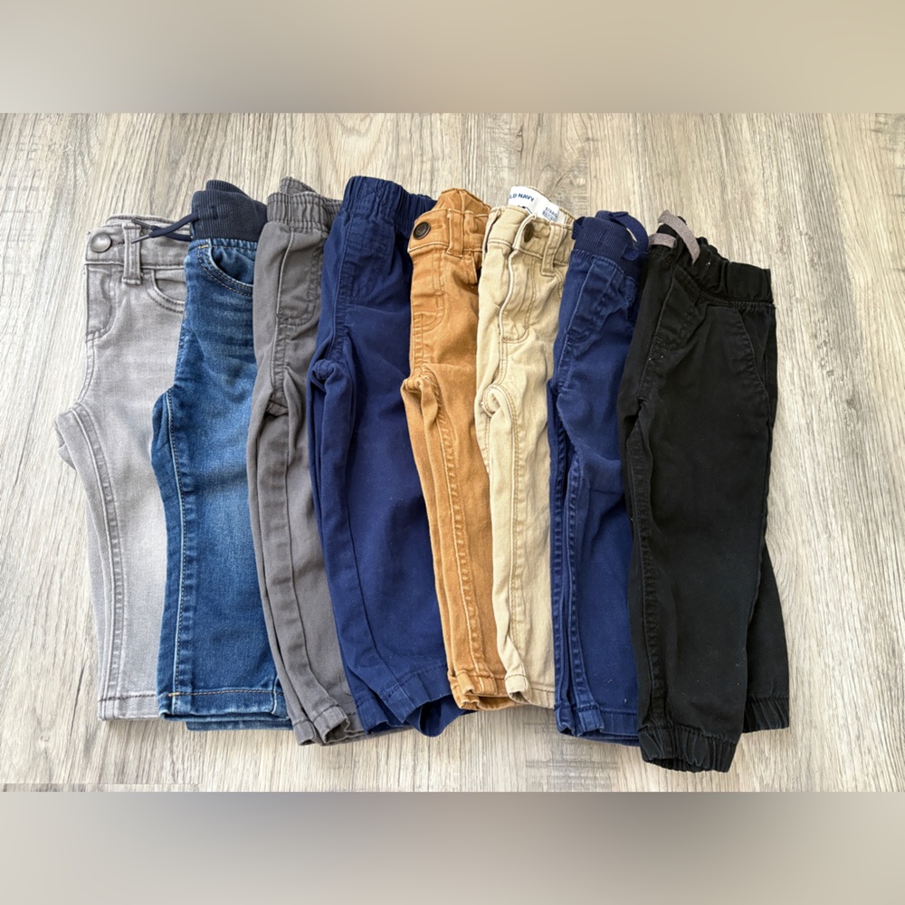 Boys pants, Assorted Color & sizes 12-18M